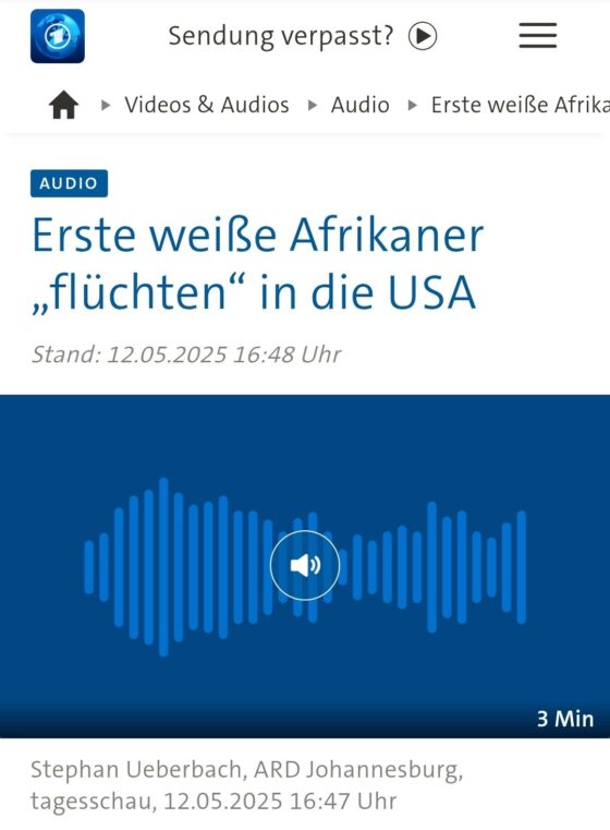 Darf es "weiße Flüchtlinge" aus Südafrika geben?