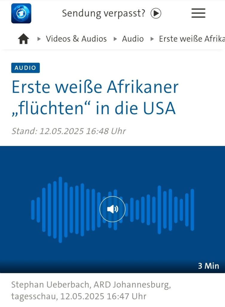 Darf es "weiße Flüchtlinge" aus Südafrika geben?