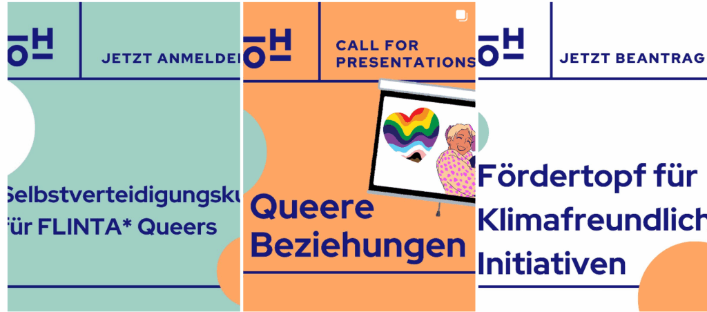 ÖH Posts auf Instagram