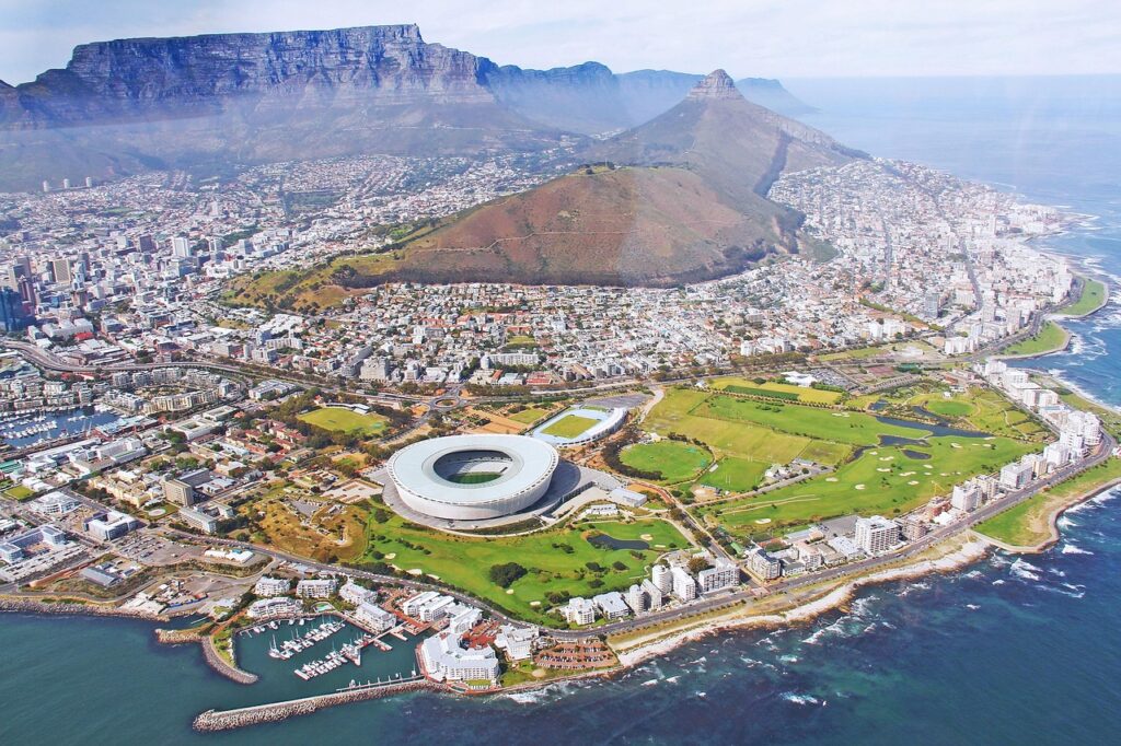 Kapstadt, eine der Hauptstädte von Südafrika