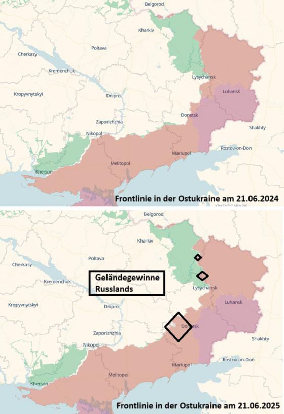 Karten zum Ukrainekrieg