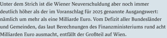 Wien Artikel Neuverschuldung