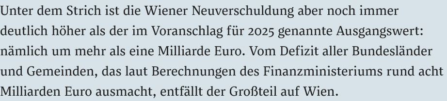 Wien Artikel Neuverschuldung
