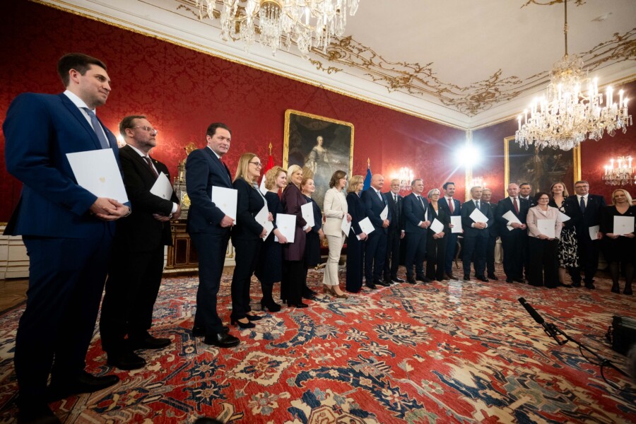 Die aktuelle Regierung von Österreich