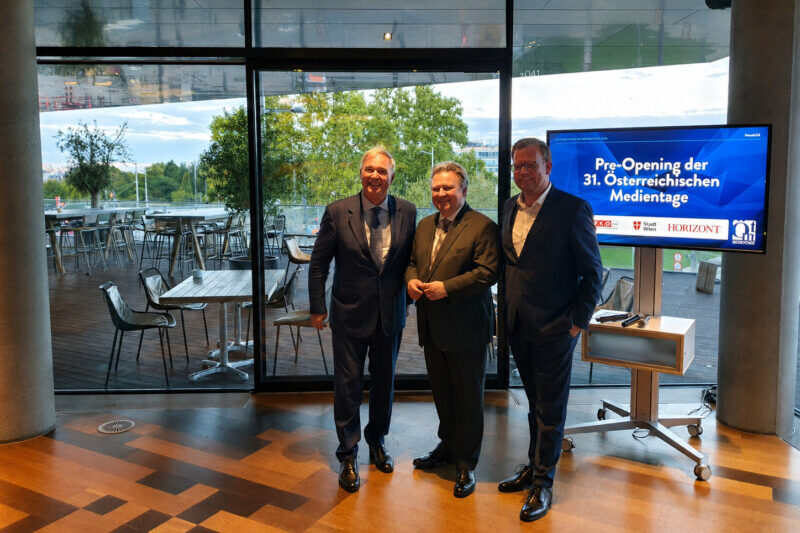 Walter Ruck und Bürgermeister Ludwig 2024 bei den Wiener Medientagen